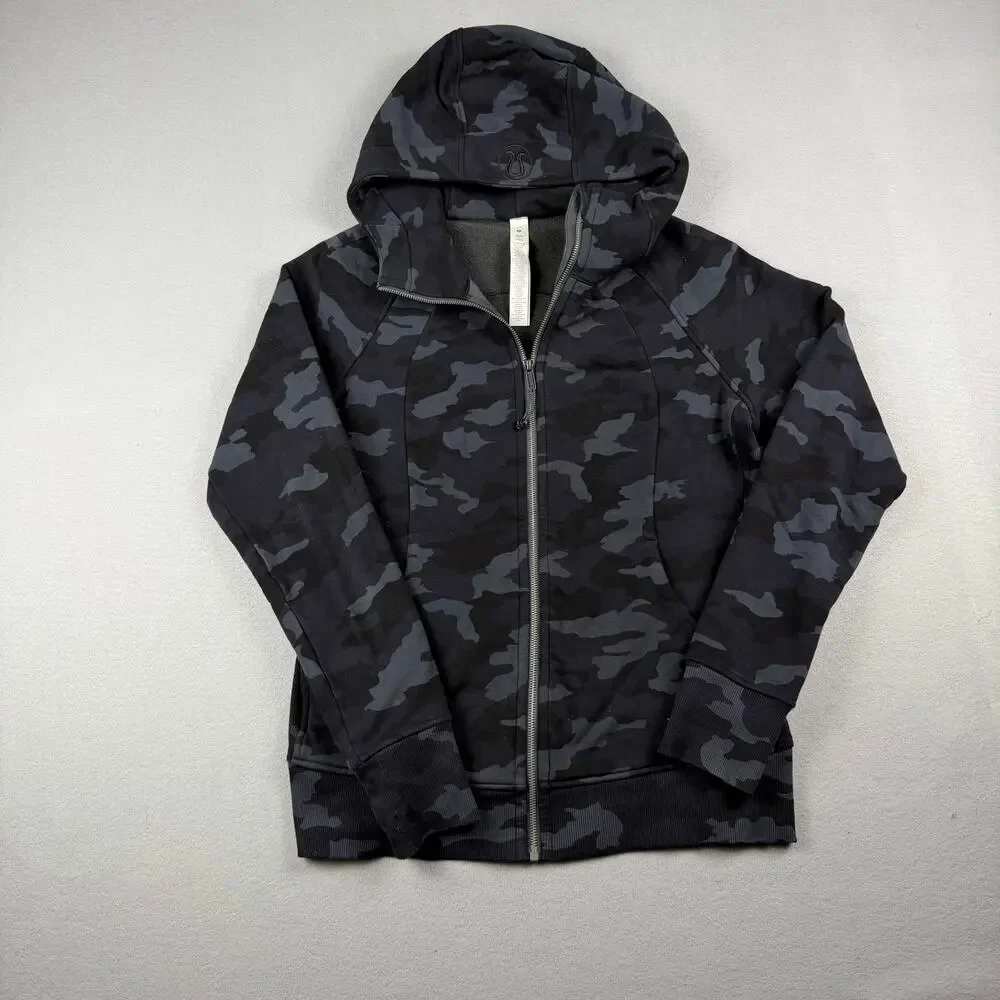 Lululemon Scuba Camo Full Zip Hoodie Size 14